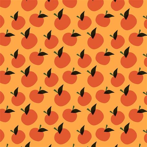 Premium Vector Oranges Fruits Pattern On A Summer Background