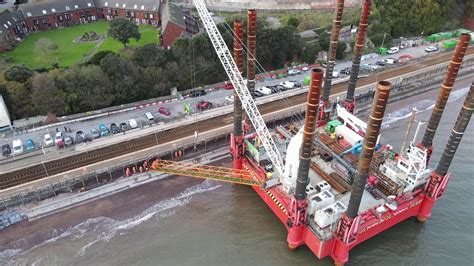 Wave Walker And New Seawall In Dawlish 4k 60fps Youtube