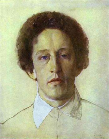 Portrait Of Poet Alexander Blok Painting Konstantin Somov Oil Paintings