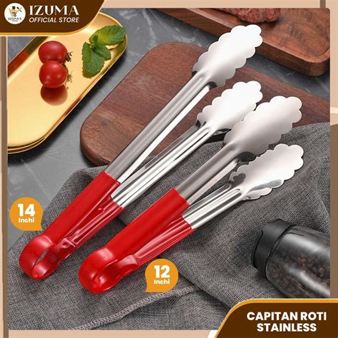 Jual Izuma Capitan Makanan Capitan Kue Penjepit Makanan Stainless Steel