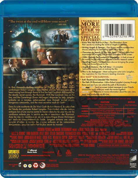 Angels And Demons Two Disc Theatrical And Extended Edition Blu Ray