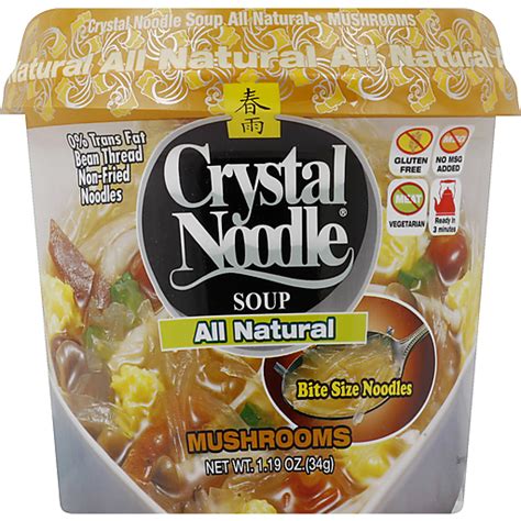 Crystal Noodle Mushroom Clear Noodle Soup Soup And Broth Green Way