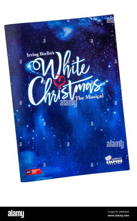 Programme de théâtre pour la production de Noël 2022 de White Christmas