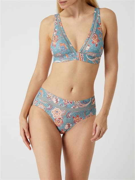 Esprit Bikini Oberteil In Bustier Form Tuerkis Online Kaufen