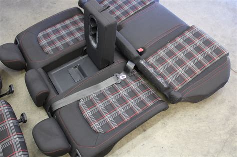 Mk7 Vw Gti Plaid Clot Seats Front Rear Seat Set 4 Door Oem 2018 2021 Ebay