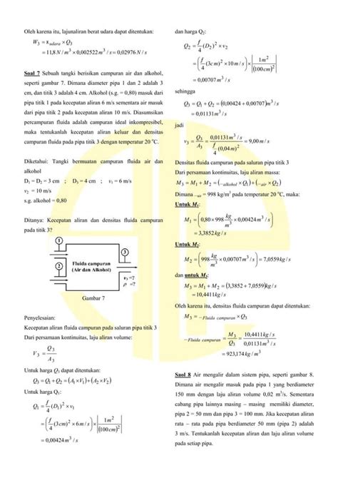 Modul Mekanika Fluida Dasar Dasar Perhitungan Aliran Fluida PDF