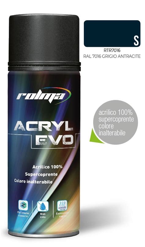 SPRAY ACRILICO RAL 7016 400 ML Colore Amico