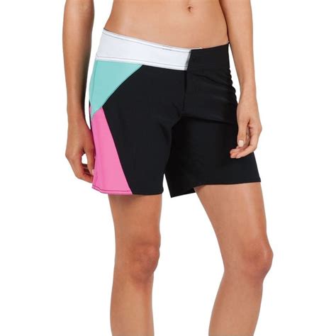 Volcom Simply Solid 7in Board Short Women S Black Pink Board