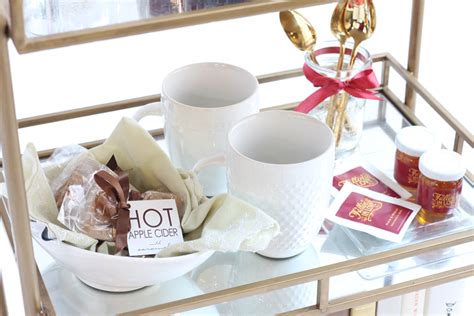 Cozy Hosting Putting Together A Hot Beverage Bar Cart Beau Coup Blog