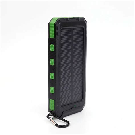 Solar Charger 10000mAh Portable Outdoor Waterproof Solar Power Bank Camping Battery Pack Dual 5V ...