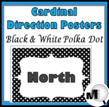 Cardinal Directions Signs Polka Dot Classroom Decor By Marcia Murphy