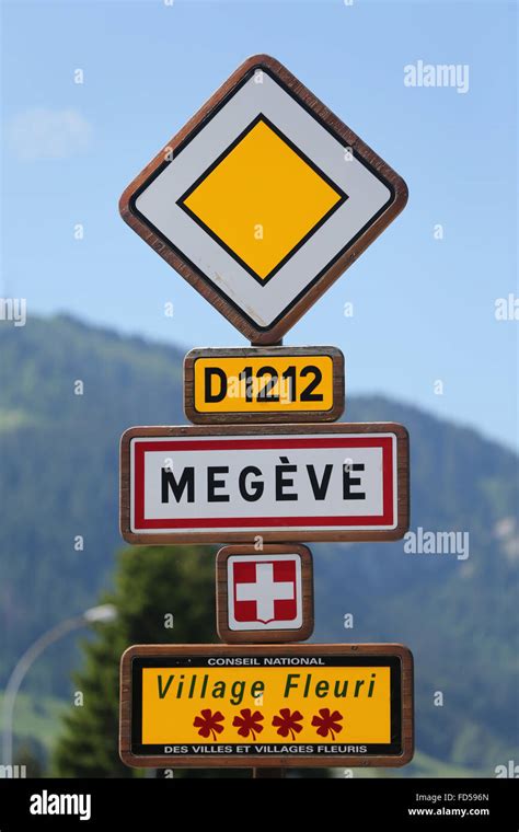 Megeve, village in the french Alps Stock Photo - Alamy