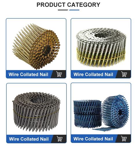 China Wire Collated Coil Nail Manufacturers Suppliers Factory Made