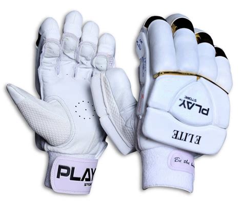 Play Store Strap Elite Batting Gloves For Used For Playing Cricket