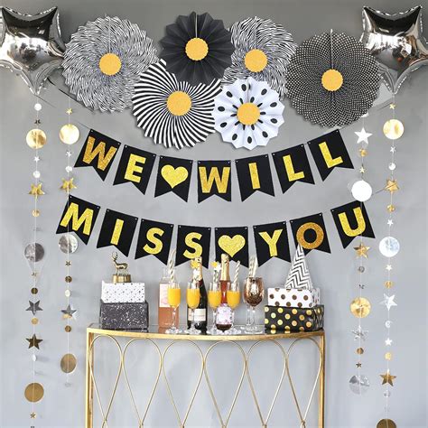 Amazon.com: We Will Miss You Decorations, Homond Farewell Party ...