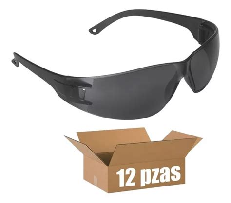 Lentes De Seguridad Mica Gris Pretul Lite 20402 Paq 12 Pzas