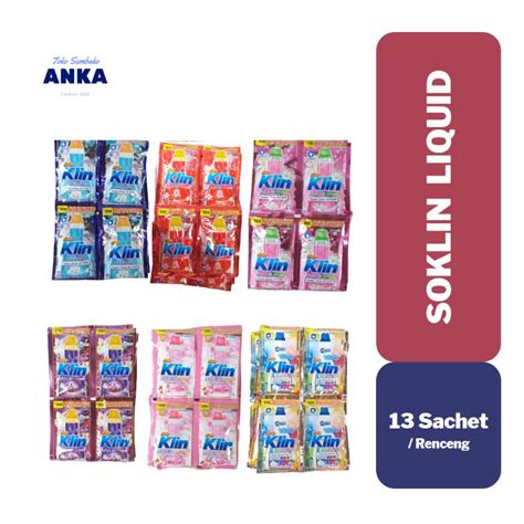 Jual Soklin So Klin Liquid Detergent Cair All Variant Warna Isi