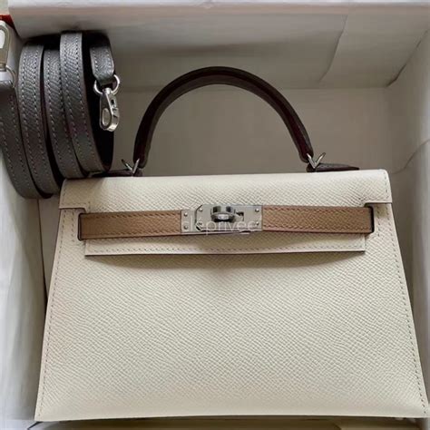 Herm S Mini Kelly Ii Epsom I Nate M Chai L Gris Meyer Herm S Birkin