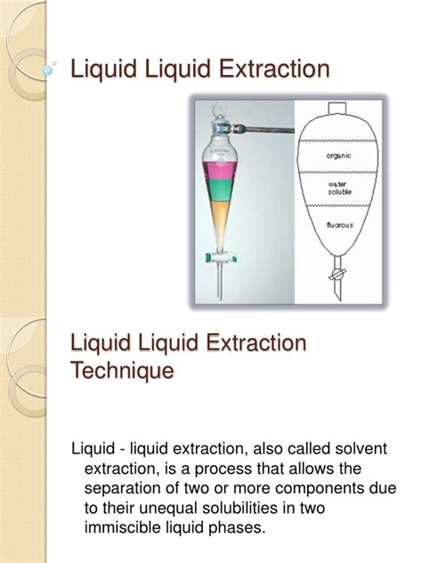 Liquid Liquid Extraction | PDF | Solution | Solubility