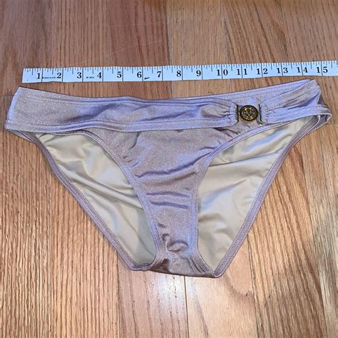 Victorias Secret Strapless Bikini With Gold Clasp Gem