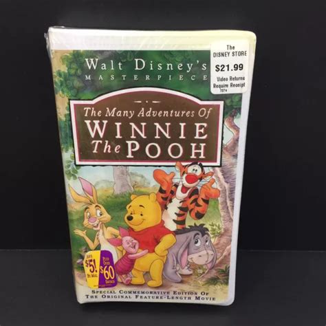 Disney Masterpiece Many Adventures Winnie Pooh Vhs Video Tape Buy Get