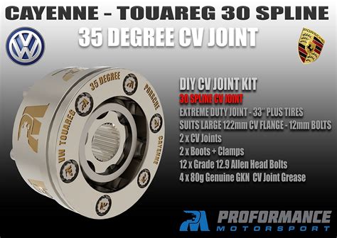 Cayenne 35 Degree Cv Joint 30 Spline Proformance Motorsport