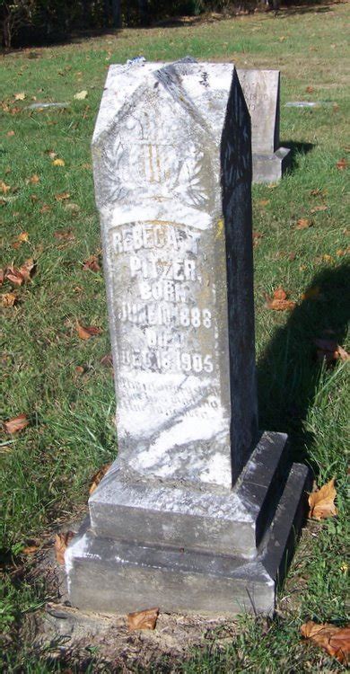 Rebecca T Pitzer 1888 1905 Find A Grave Memorial