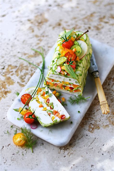 Recette terrine de saumon aux légumes et fromage frais Marie Claire