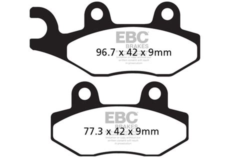 Ebc Scooter Disc Pad Set Black E Ebc Brakes Direct