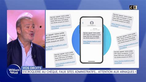 Vos droits Escroquerie au chèque faux sites administratifs