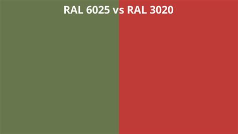 Ral 6025 Vs 3020 Ral Colour Chart Uk