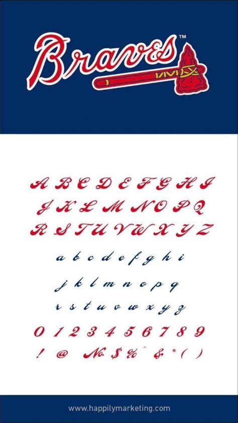 Download Atlanta Braves Font Free For Personal Use