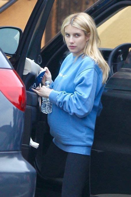 Pregnant Emma Roberts Seen Arriving Home In Los Feliz Famousfix