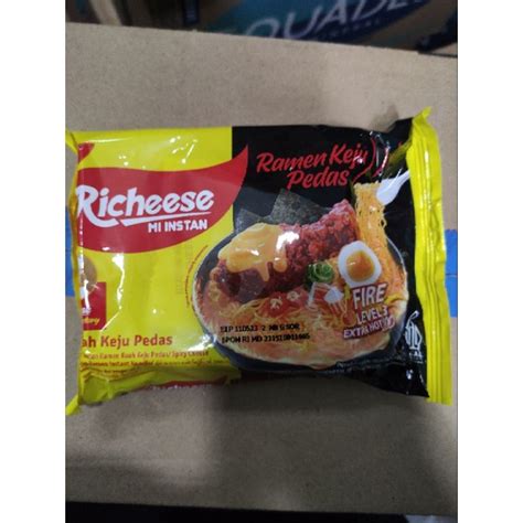 Jual Richeese Ramen Keju Pedas Level 3 Shopee Indonesia