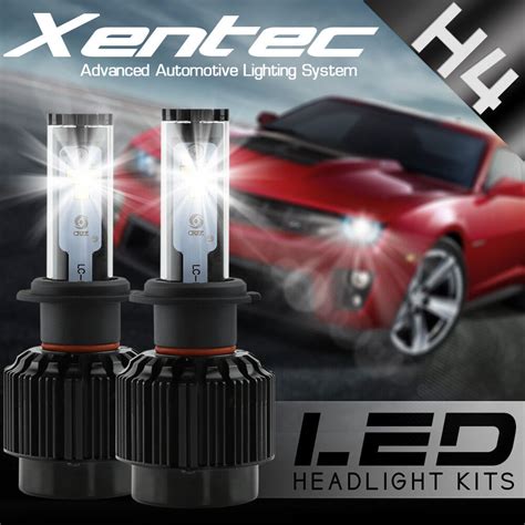 Xentec Led Hid Headlight Kit 488w 48800lm H4 9003 6000k 1999 2000 Mazda