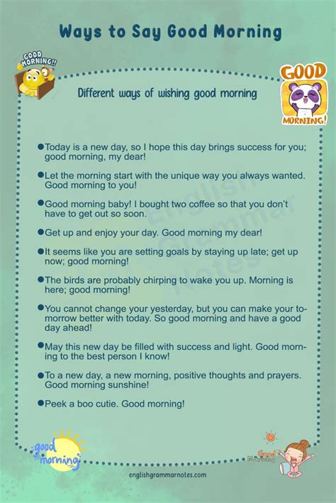 Ways To Say Good Morning Different Ways To Wish Good Morning Good