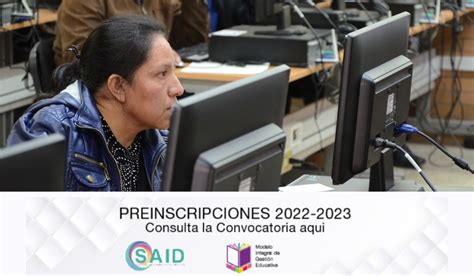 Said Fecha Oficial De Las Preinscripciones Para Primaria Y Secundaria