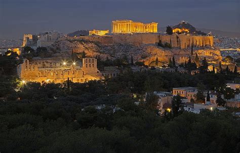 Greece Athens The Acropolis Fond D Cran Athenes Hd Wallpaper