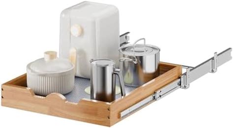 Amazon Sintuff 4 Set Wooden Pull Out Tray Pull Out Cabinet