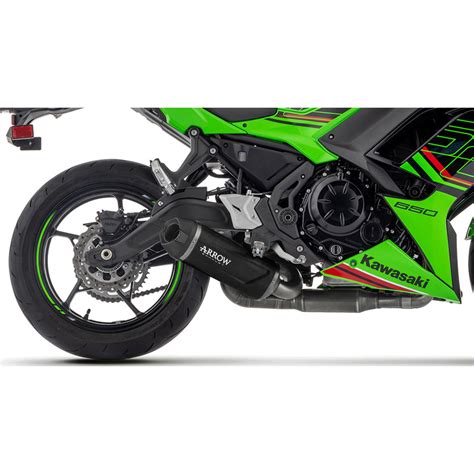 Arrow Akn Indy Race Evo Full Exhaust Aluminum Dark For Kawasaki