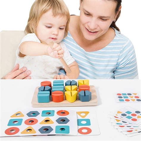 Buy Wuling Wooden Sorting Stacking Toy Fine Motor Skills Montessori