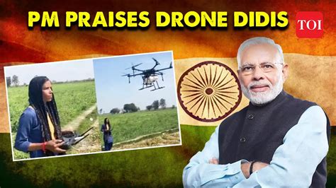 Up Women Farmers Benefit From ‘drone Didi Scheme Pm Interacts With Sitapurs Drone Didi Toi