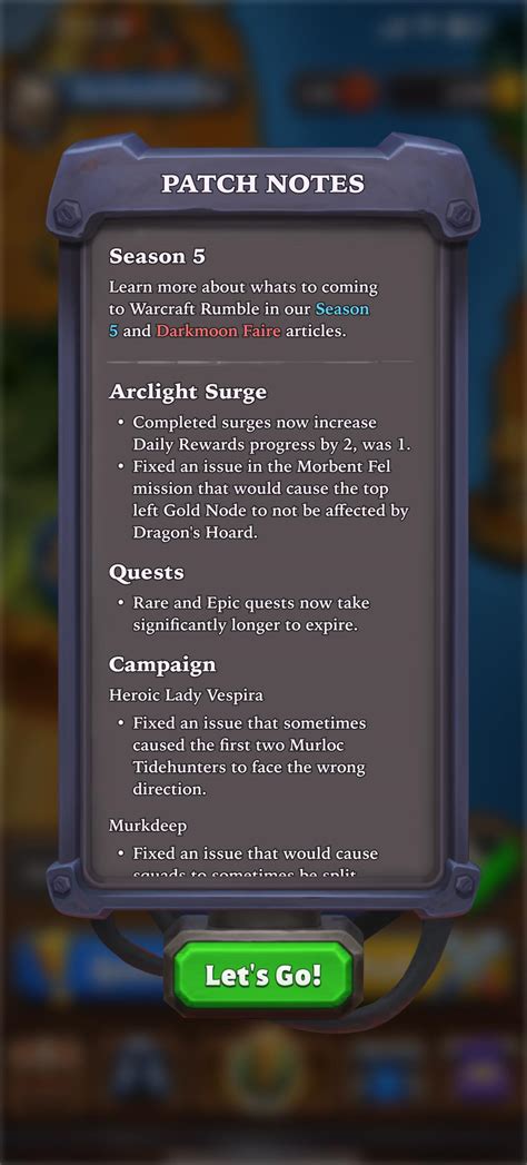 I think reading patch notes in the game would be much easier : r ...