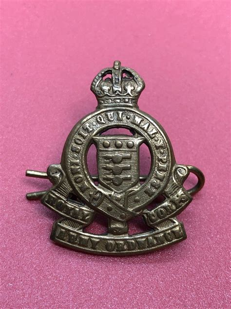 Original Ww2 British Army Cap Badge Raoc Royal Army Ordinance Corps For Sale The Militaria