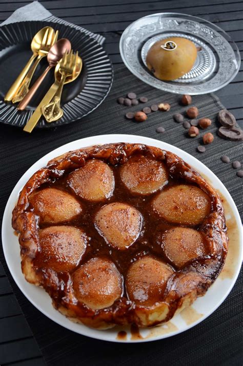 Tarte Tatin Poire Chocolat Dessert Simple Et Gourmand