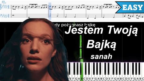 Jestem Twoj Bajk Sanah Atwy Piano Tutorial Tekst Nuty Youtube