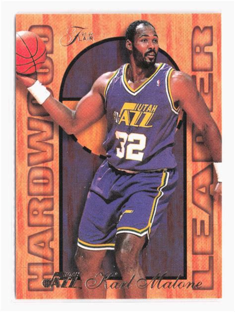 Fleer Karl Malone Flair Hardwood Leader Insert Utah Jazz Ebay