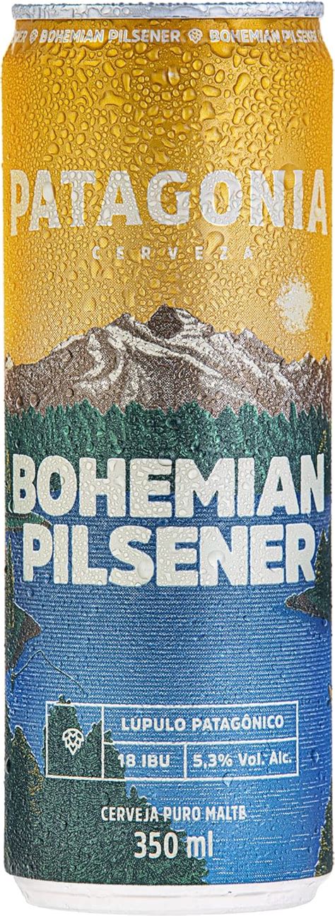 Patagonia Cerveja Bohemian Pilsener Lt Sleek 350Ml Amazon Br