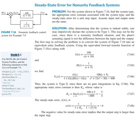 Solved R S C S S Steady State Error For Chegg