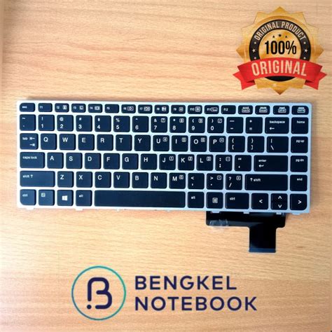 Jual Keyboard Hp Elitebook M M Black Frame Silver No Backlight